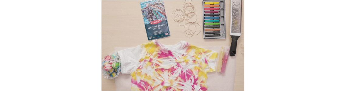 Τεχνική Tie-Dye με τις ράβδους Inktense Derwent Τεχνική Tie-Dye με τις ράβδους Inktense Derwent