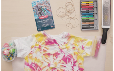Τεχνική Tie-Dye με τις ράβδους Inktense Derwent
