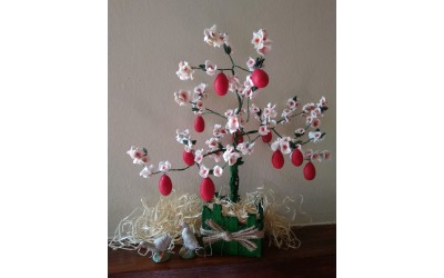 Πασχαλινό Δεντράκι με πολυμερικό πηλό Cernit