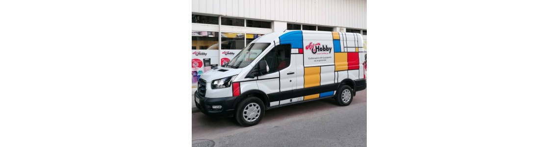 Το νέο ηλεκτροκίνητο van του Art & Hobby με έμπνευση από τον Mondrian! Το νέο ηλεκτροκίνητο van του Art & Hobby με έμπνευση από τον Mondrian!