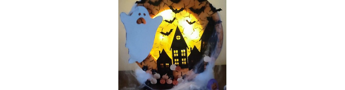 Halloween DIY: Στεφάνι με spooky διάθεση & φθινοπωρινά χρώματα