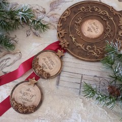 Τρισδιάστατο χριστουγεννιάτικο μπρονζέ διακοσμητικό