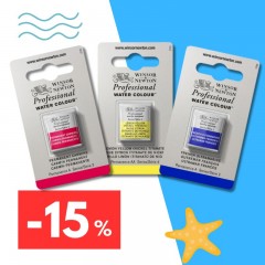 Winsor & Newton Professional χρώματα ακουαρέλας half pans