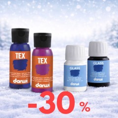 Darwi χρώματα για γυαλί, δέρμα & ύφασμα