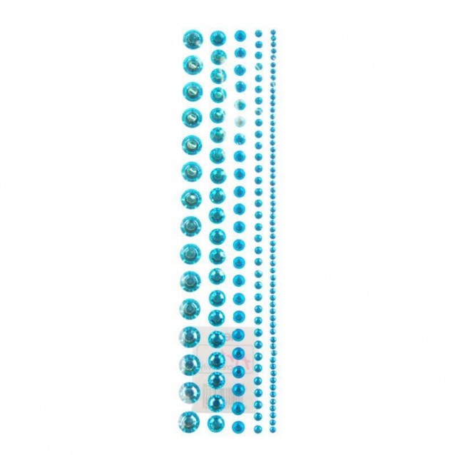 130 Στράς Αυτοκόλλητα Μπλε σε 5 Μεγέθη