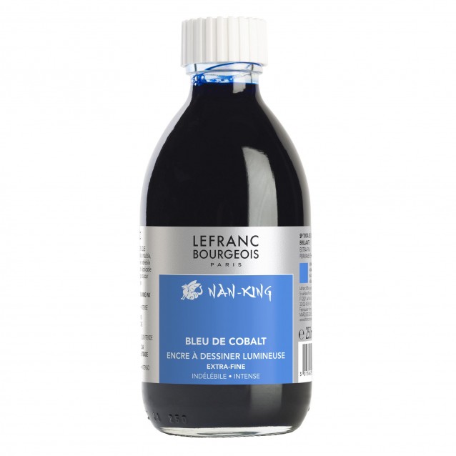 Lefranc & Bourgeois Nan-King Waterproof Drawing Ink 250 ml Cobalt Blue
