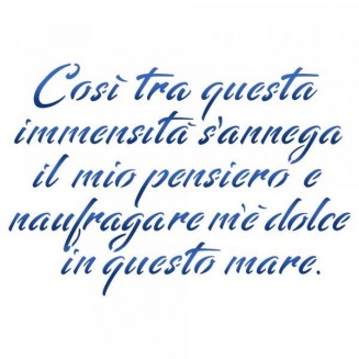 Stamperia Stencil D 20x15cm Infinito (G. Leopardi)