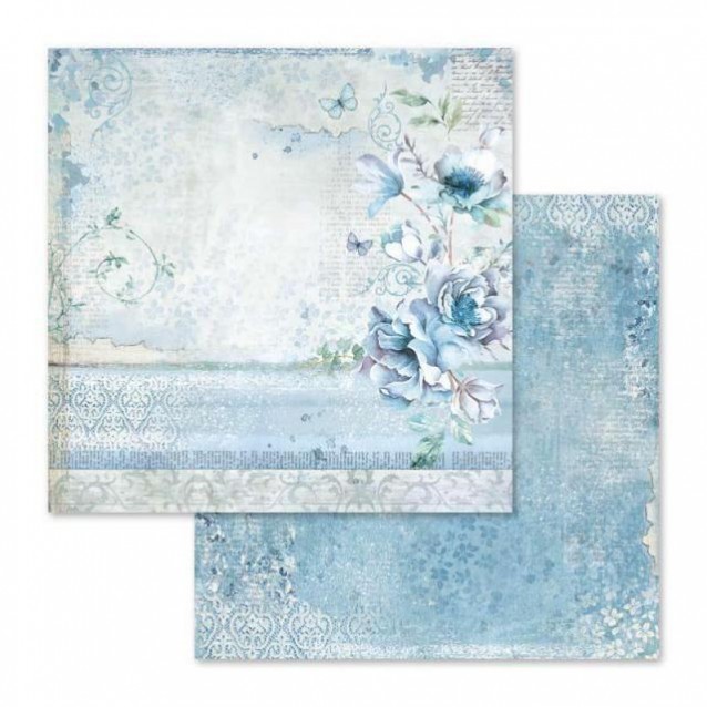 Stamperia Χαρτί Scrapbooking 30,5x30,5cm Διπλής Όψης Blue Land