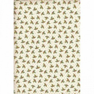 Stamperia Ριζόχαρτο Decoupage A4 (21x29,7cm) Christmas Vintage Holly