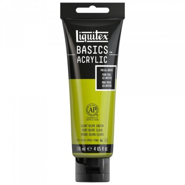 Liquitex Basics 118ml Acrylic 218 Light Olive Green