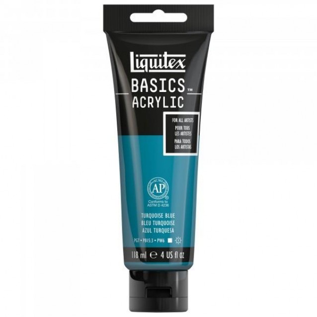 Liquitex Basics 118ml Acrylic 046 Turquoise Blue