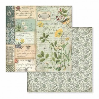 Stamperia Χαρτί Scrapbooking 30,5x30,5cm Διπλής Όψης Spring Botanic Yellow Alpine Poppy
