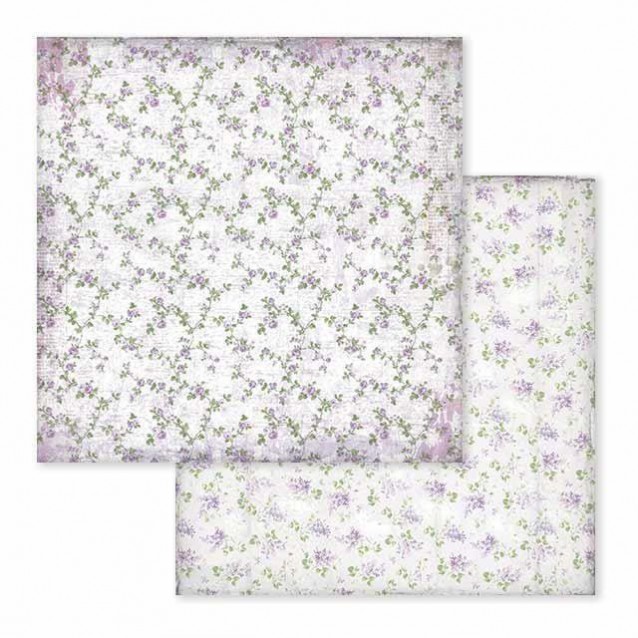 Stamperia Χαρτί Scrapbooking 30,5x30,5cm Διπλής Όψης Provence Texture Flowers