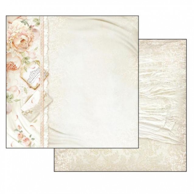 Stamperia Χαρτί Scrapbooking 30,5x30,5cm Διπλής Όψης Peony And Letters