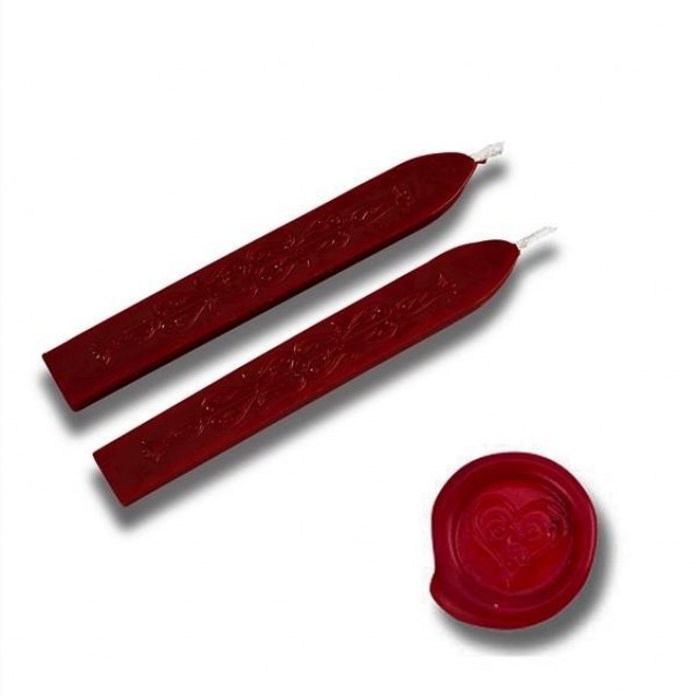 Sealing Wax 10cm with wick - Bordeaux