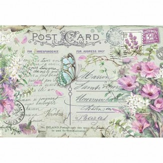 Stamperia Ριζόχαρτο Decoupage 48x33cm Violette E Farfalla