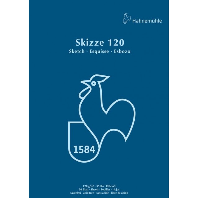 Hahnemuhle Μπλοκ Σχεδίου Skizze 50 Φύλλα A3 (29,7x42cm) 120gr
