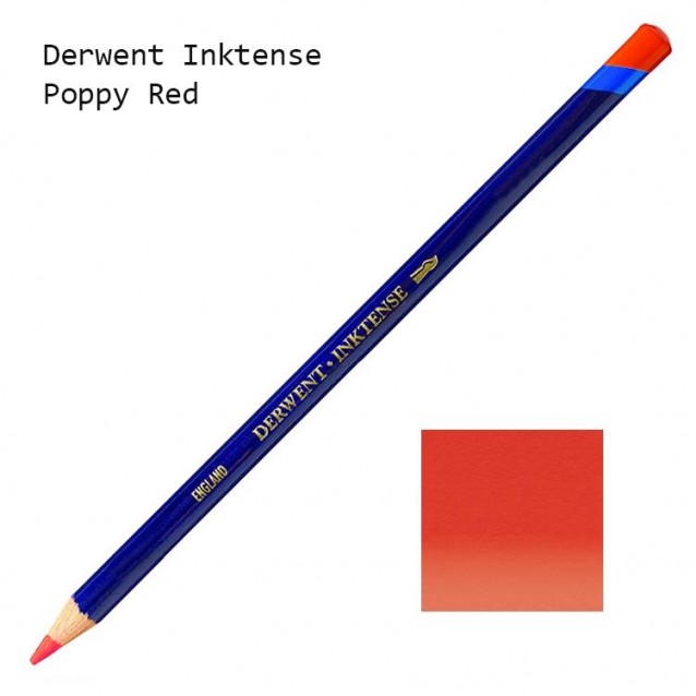 Derwent Μολύβι Inktense 0400 Poppy Red