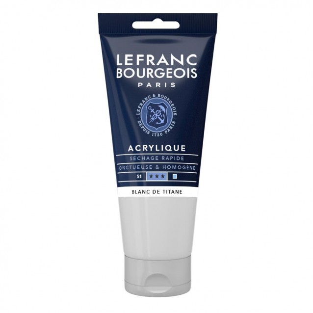 Lefranc & Bourgeois 80ml Fine Acrylic 008 Titanium White Serie 1