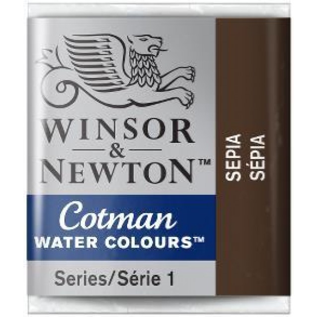 Winsor & Newton Half Pan Ακουαρέλας Cotman 609 Sepia Series 1