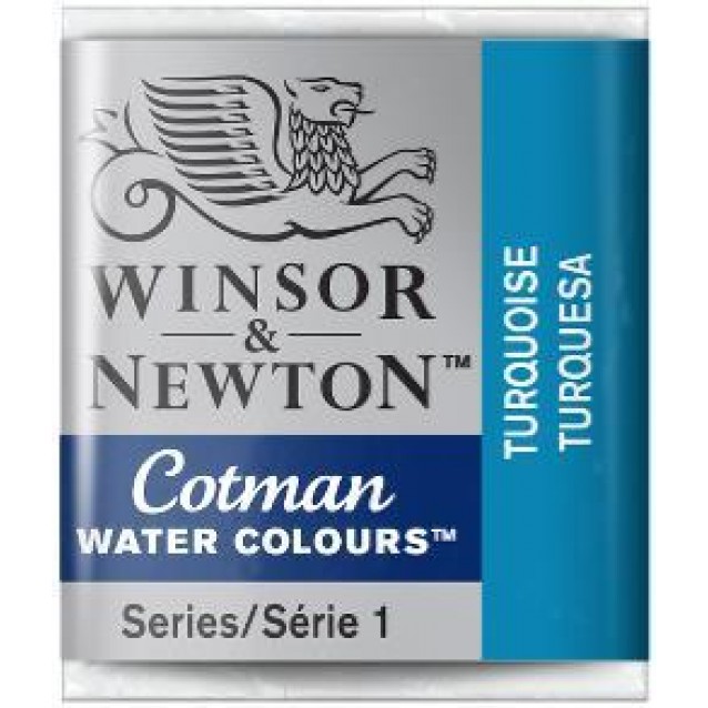 Winsor & Newton Half Pan Ακουαρέλας Cotman 654 Turquoise Series 1