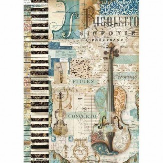 Stamperia Ριζόχαρτο Decoupage A4 (21x29,7cm) Music violin