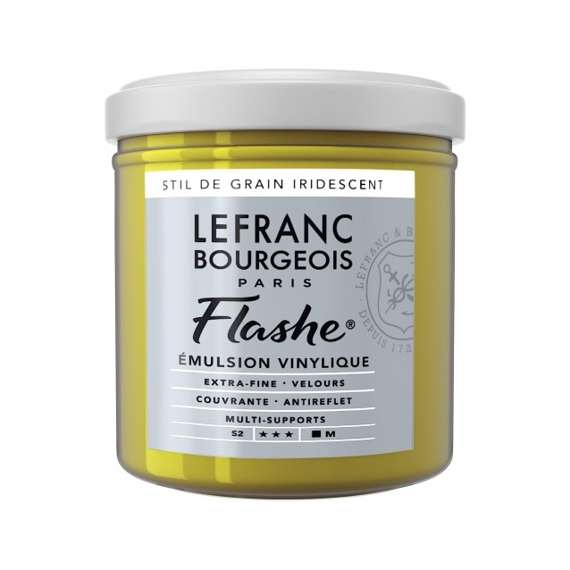Lefranc & Bourgeois 125ml Flashe Acrylic 838 Series 2 Stil De Grain Green Iridescent