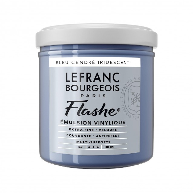 Lefranc & Bourgeois 125ml Flashe Acrylic 840 Ash Blue Iridescent (Blue Cendre) Series 2