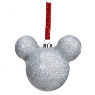 Χριστουγεννιάτικη Μπάλα Disney Mickey Ασημί