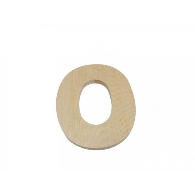 Ξύλινος Αριθμός 6cm - 0