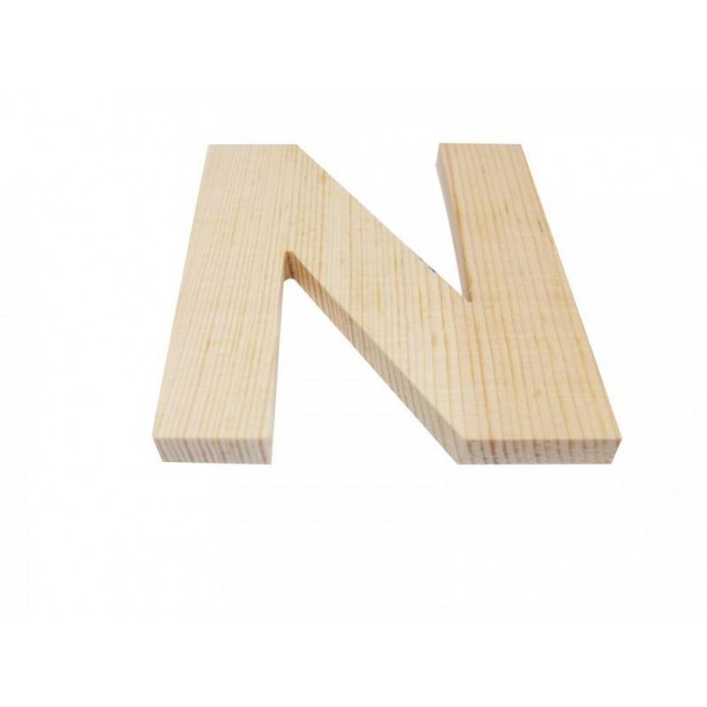 Ξύλινo Γράμμα 6cm - Ν