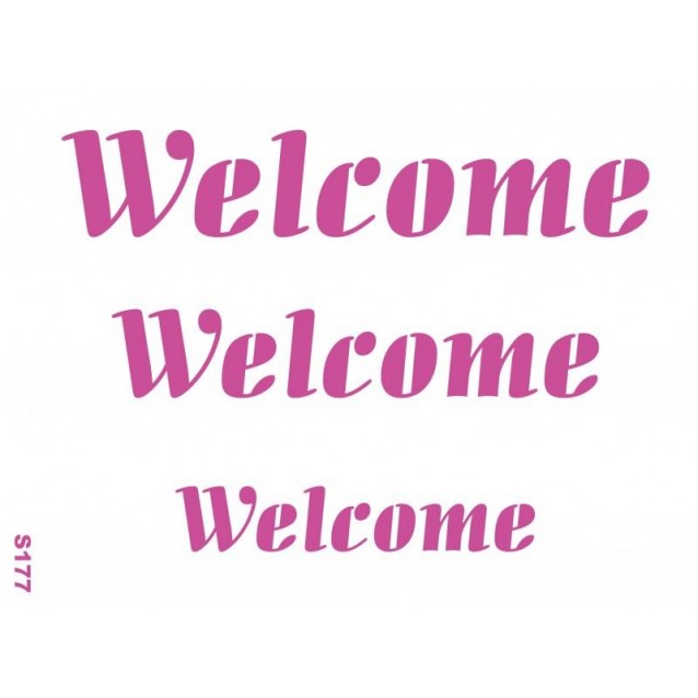 Craftistico Stencil 20x30cm Welcome Πεζά