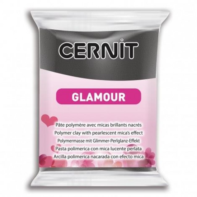 Cernit 56gr Glamour No.100 Μαύρο