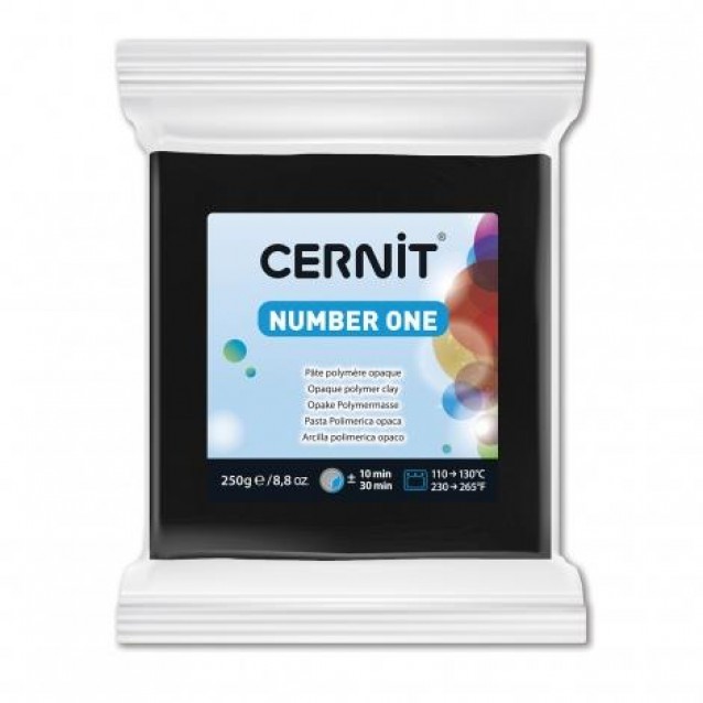 Cernit 250gr Number One No.100 Μαύρο Cernit 250gr Number One No.100 Μαύρο