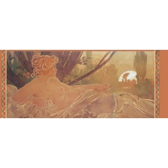 Stamperia Χαρτί Decoupage 60x24cm Mucha Γυναίκα