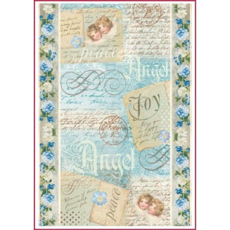 Stamperia Ριζόχαρτο Decoupage A4 (21x29,7cm) Postcards Angels