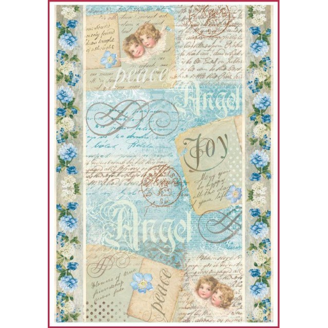 Stamperia Ριζόχαρτο Decoupage A4 (21x29,7cm) Postcards Angels