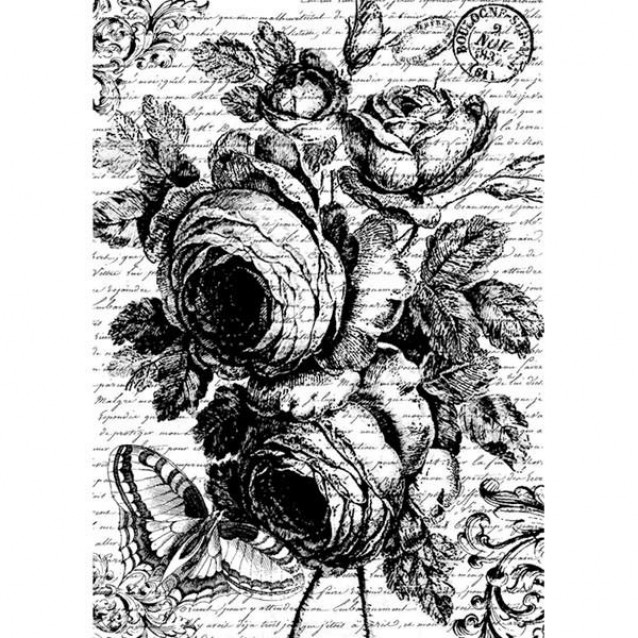 Stamperia Ριζόχαρτο Decoupage A4 (21x29,7cm) Rose