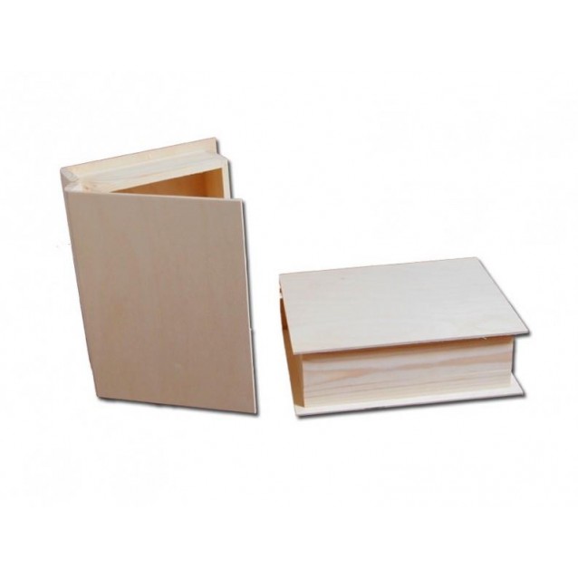 Ξύλινο Κουτί Βιβλίο 21x17x4,5cm