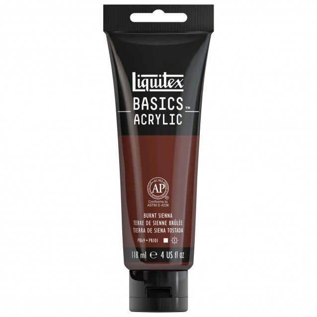 Liquitex Basics 118ml Acrylic 127 Burnt Sienna