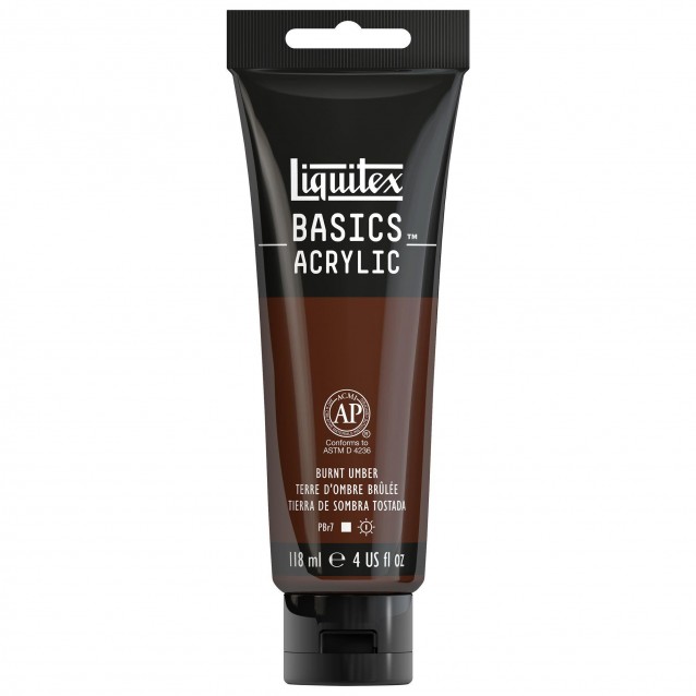 Liquitex Basics 118ml Acrylic 128 Burnt Umber