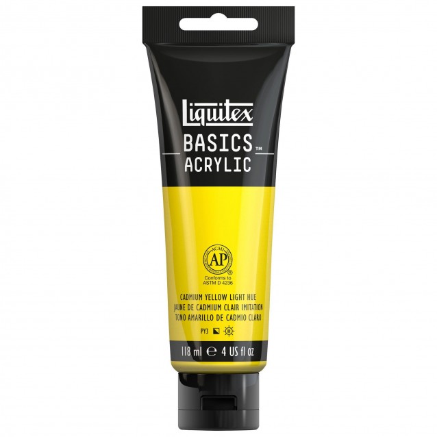 Liquitex Basics 118ml Acrylic 160 Cadmium Yellow Light Hue