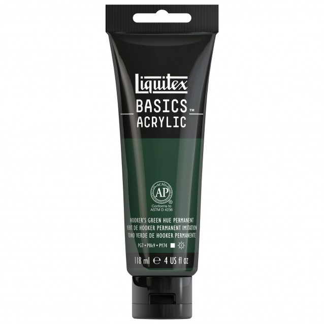 Liquitex Basics 118ml Acrylic 224 Hookers Green Hue