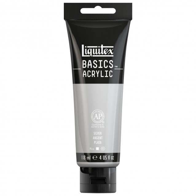 Liquitex Basics 118ml Acrylic 052 Silver