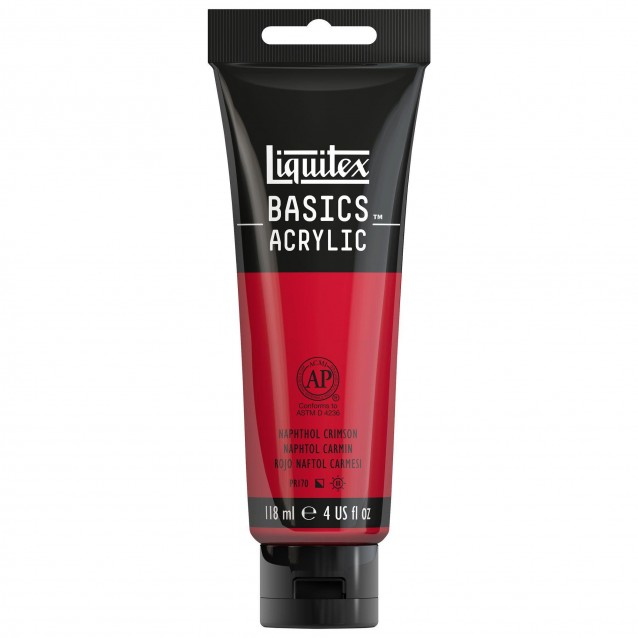 Liquitex Basics 118ml Acrylic 292 Naphthol Crimson Series 1