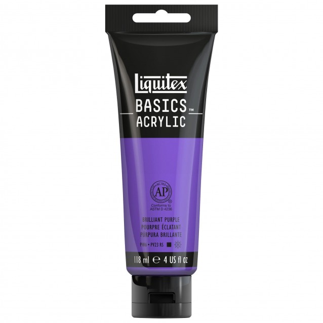 Liquitex Basics 118ml Acrylic 590 Brilliant Purple Series 1