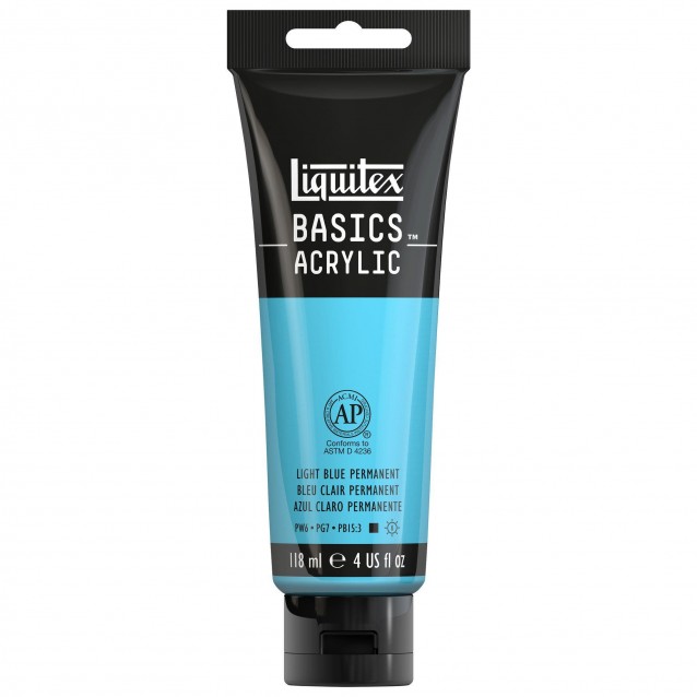 Liquitex Basics 118ml Acrylic 770 Light Blue Permanent