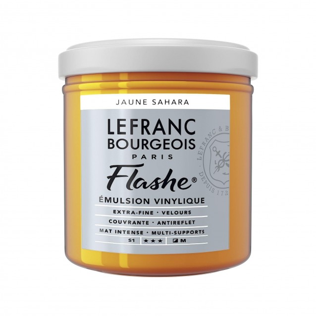 Lefranc & Bourgeois 125ml Flashe Acrylic 194 Sahara Yellow Series 1
