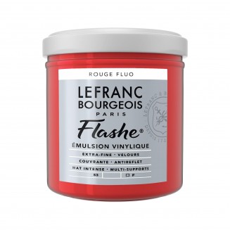 Lefranc & Bourgeois 125ml Flashe Acrylic 409 Fluorescent Red Series 3