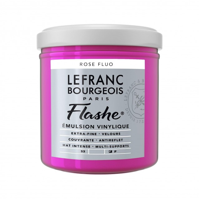 Lefranc & Bourgeois 125ml Flashe Acrylic 408 Series 3 Fluorescent Pink